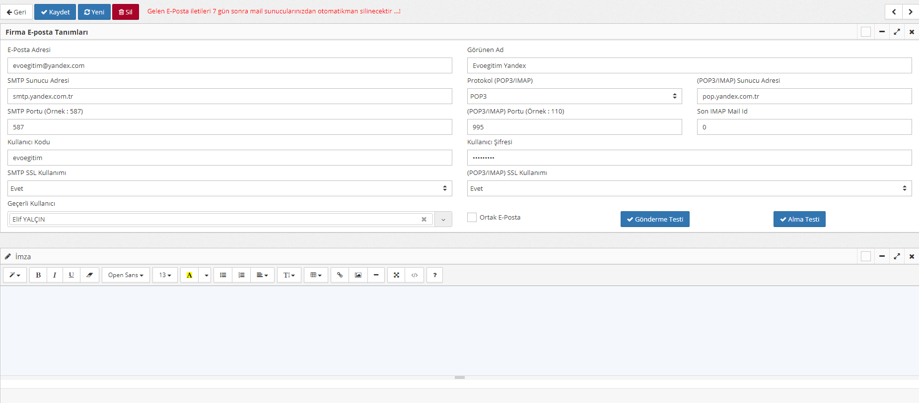 E-posta Nasıl Eklenir